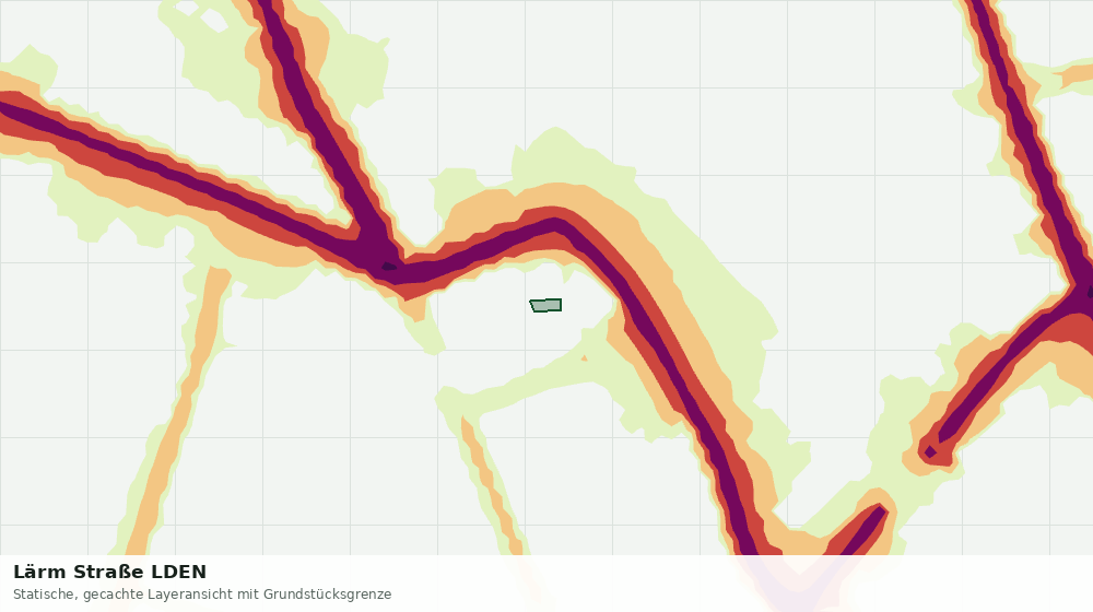 Statische Kartenansicht: Lärm Straße LDEN