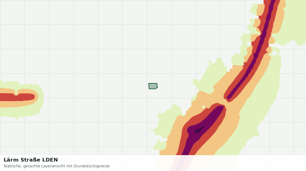 Statische Kartenansicht: Lärm Straße LDEN