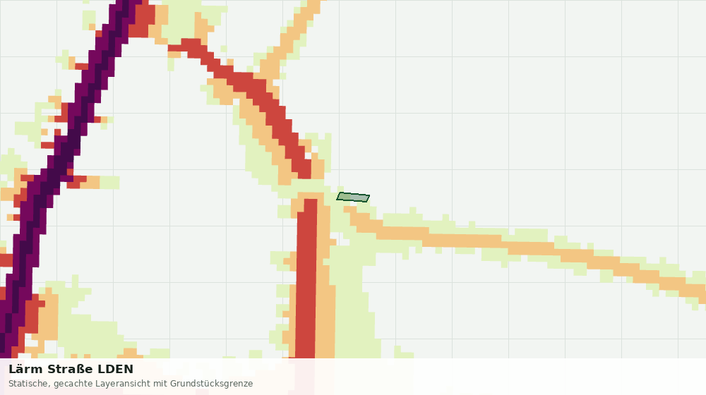 Statische Kartenansicht: Lärm Straße LDEN
