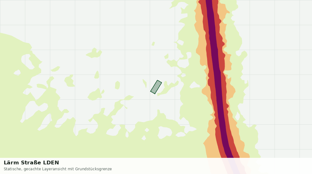 Statische Kartenansicht: Lärm Straße LDEN