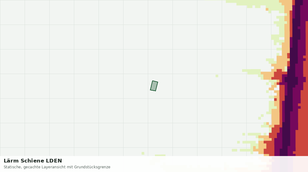 Statische Kartenansicht: Lärm Schiene LDEN