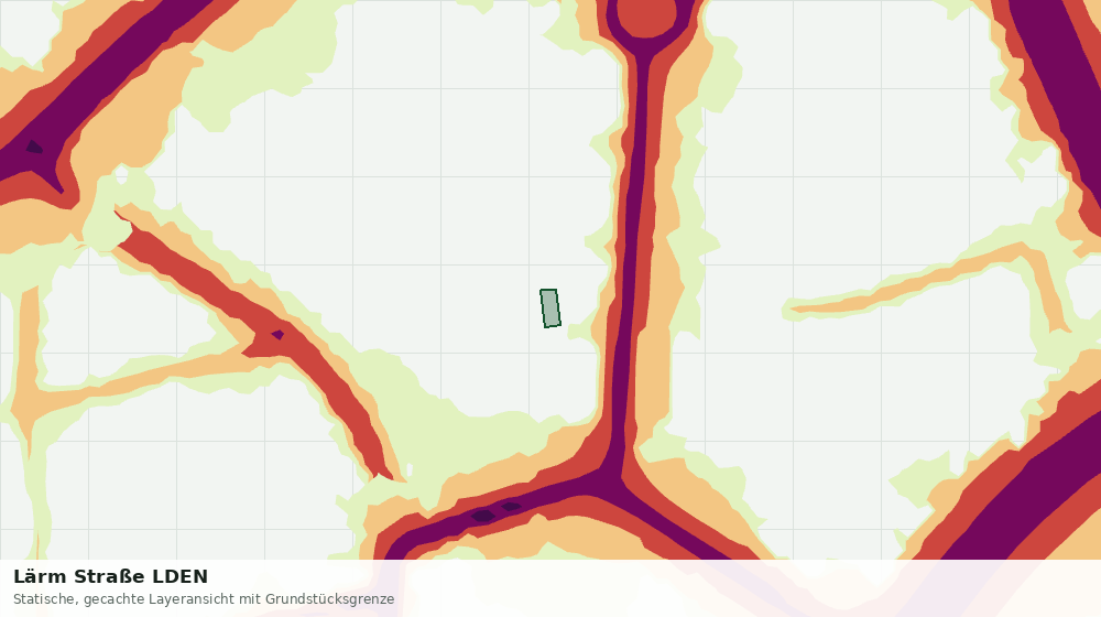 Statische Kartenansicht: Lärm Straße LDEN