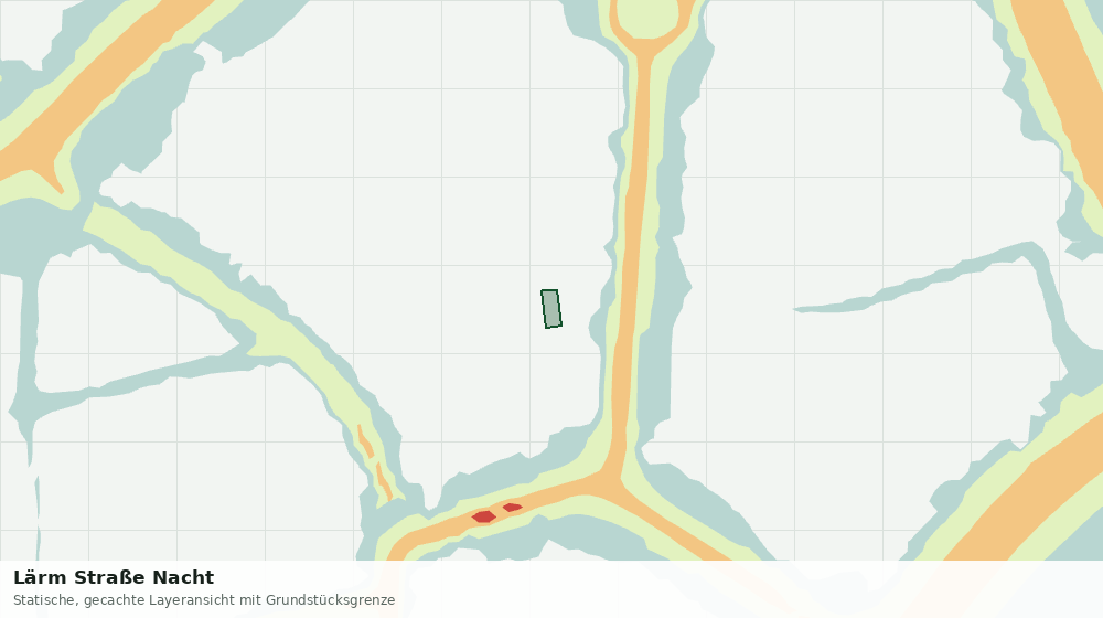 Statische Kartenansicht: Lärm Straße Nacht