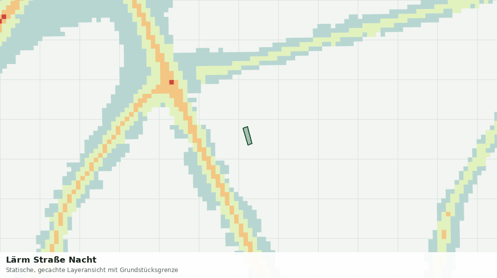 Statische Kartenansicht: Lärm Straße Nacht