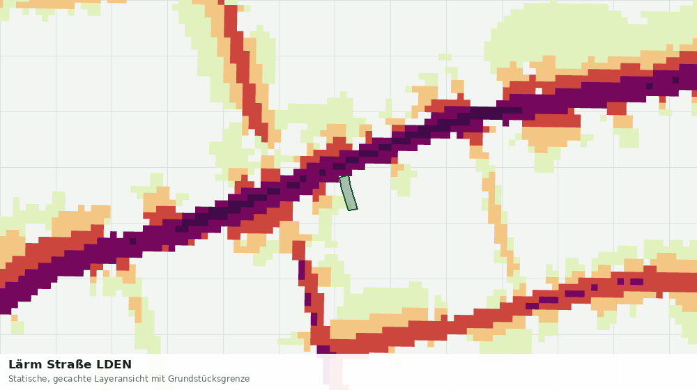 Statische Kartenansicht: Lärm Straße LDEN