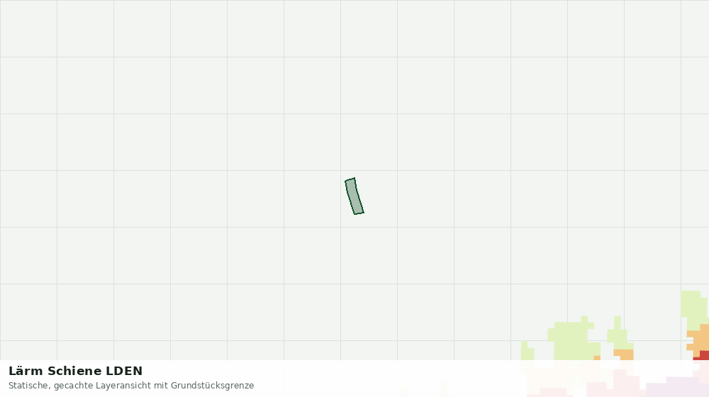 Statische Kartenansicht: Lärm Schiene LDEN