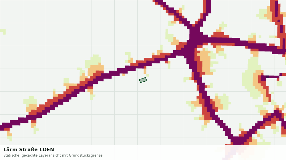 Statische Kartenansicht: Lärm Straße LDEN