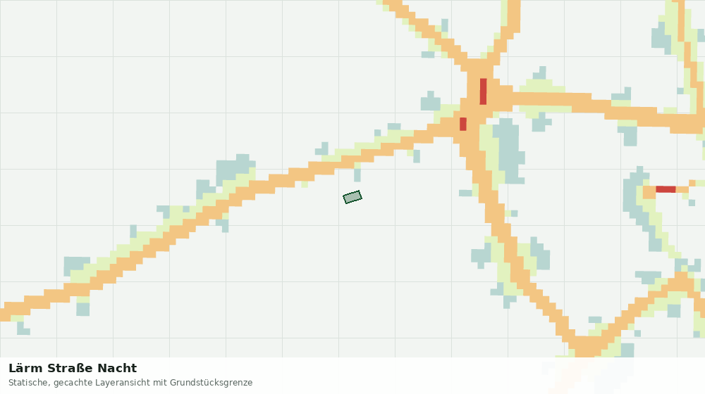 Statische Kartenansicht: Lärm Straße Nacht