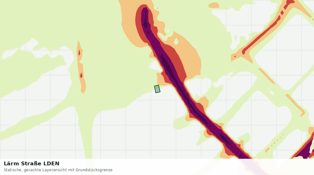 Statische Kartenansicht: Lärm Straße LDEN
