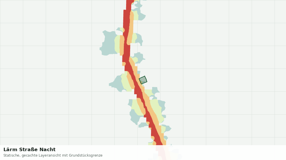 Statische Kartenansicht: Lärm Straße Nacht