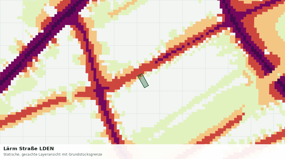Statische Kartenansicht: Lärm Straße LDEN