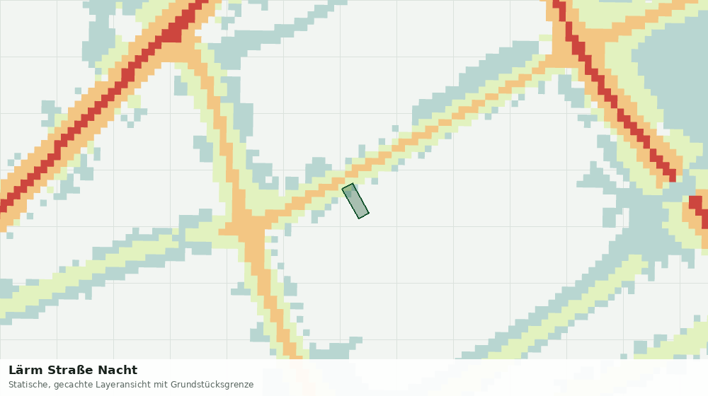 Statische Kartenansicht: Lärm Straße Nacht