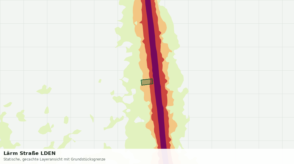 Statische Kartenansicht: Lärm Straße LDEN