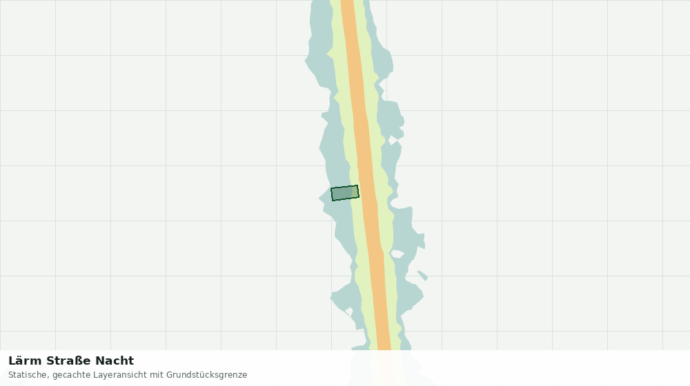 Statische Kartenansicht: Lärm Straße Nacht