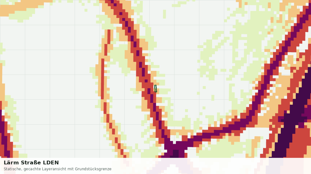 Statische Kartenansicht: Lärm Straße LDEN