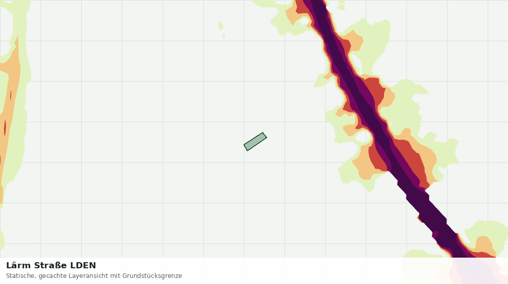 Statische Kartenansicht: Lärm Straße LDEN