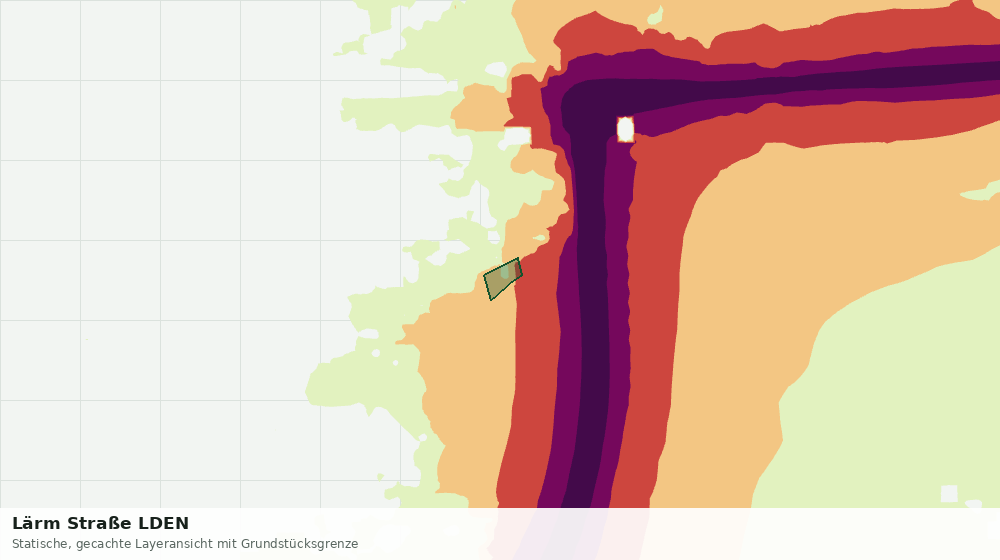 Statische Kartenansicht: Lärm Straße LDEN