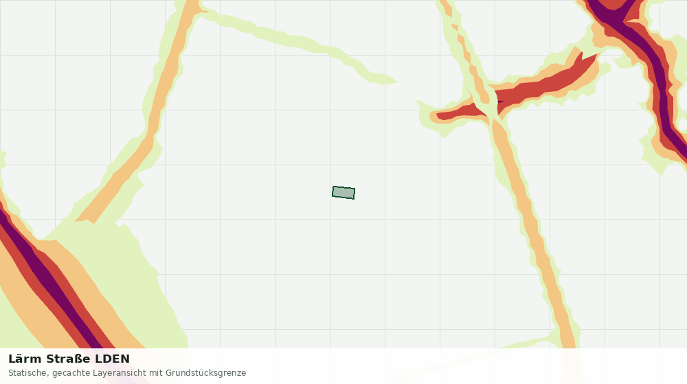 Statische Kartenansicht: Lärm Straße LDEN