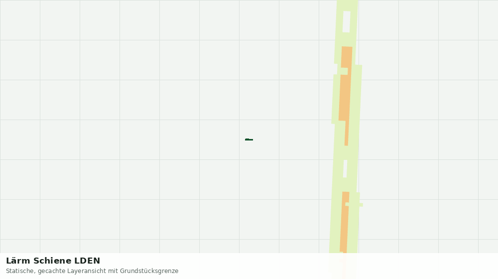 Statische Kartenansicht: Lärm Schiene LDEN