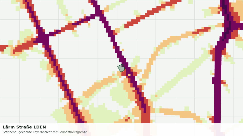 Statische Kartenansicht: Lärm Straße LDEN