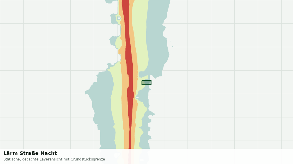 Statische Kartenansicht: Lärm Straße Nacht