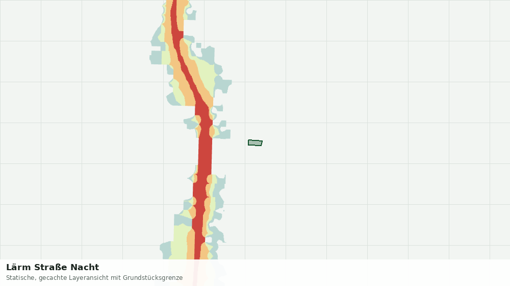 Statische Kartenansicht: Lärm Straße Nacht