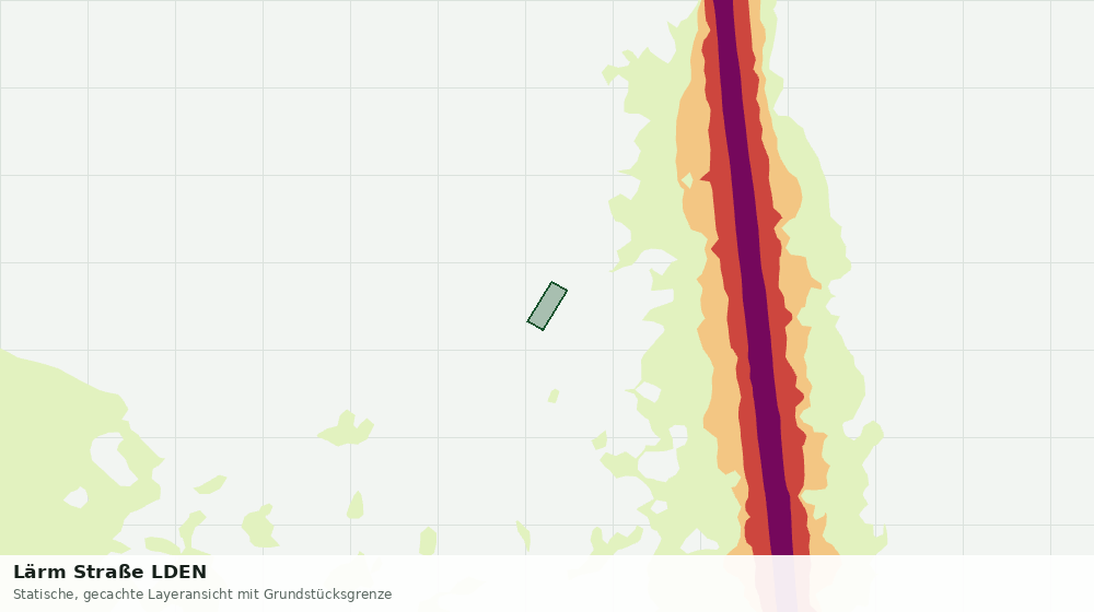 Statische Kartenansicht: Lärm Straße LDEN