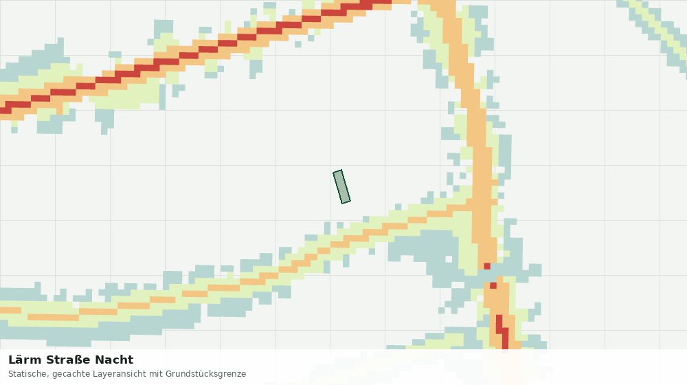 Statische Kartenansicht: Lärm Straße Nacht