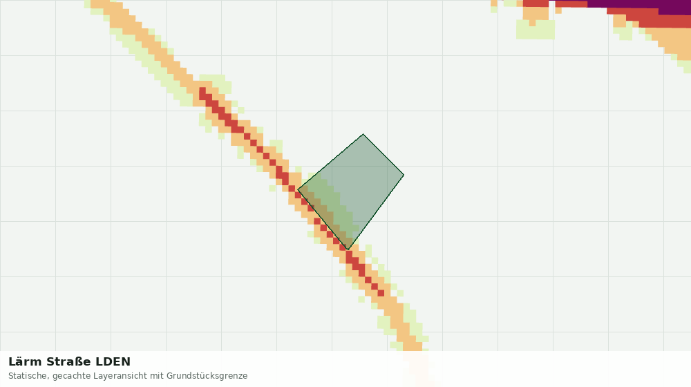 Statische Kartenansicht: Lärm Straße LDEN