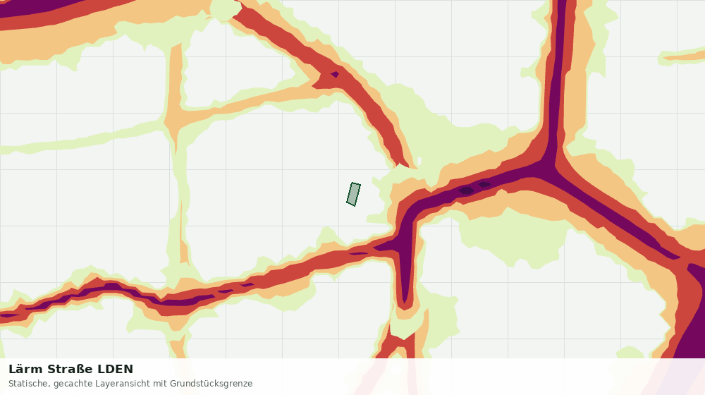 Statische Kartenansicht: Lärm Straße LDEN