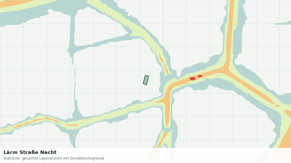 Statische Kartenansicht: Lärm Straße Nacht