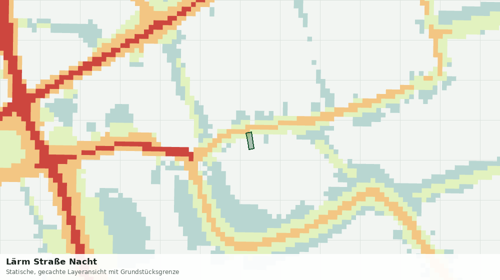 Statische Kartenansicht: Lärm Straße Nacht