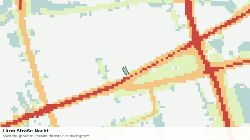 Statische Kartenansicht: Lärm Straße Nacht