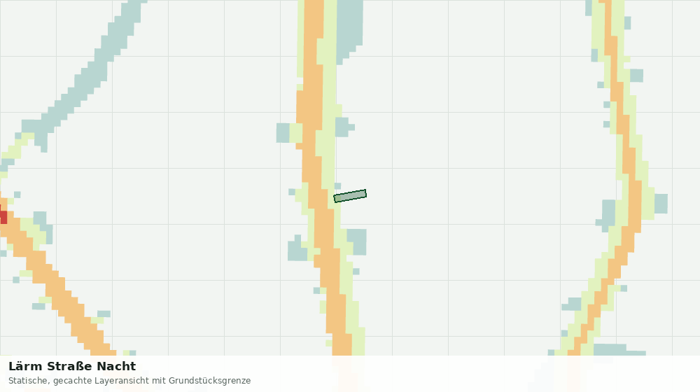 Statische Kartenansicht: Lärm Straße Nacht
