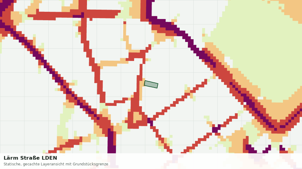 Statische Kartenansicht: Lärm Straße LDEN