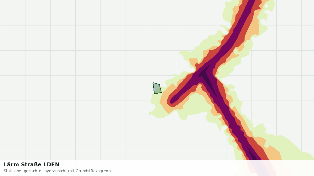 Statische Kartenansicht: Lärm Straße LDEN