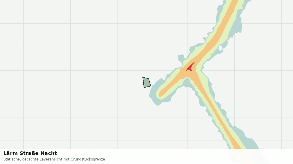 Statische Kartenansicht: Lärm Straße Nacht