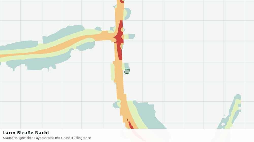 Statische Kartenansicht: Lärm Straße Nacht