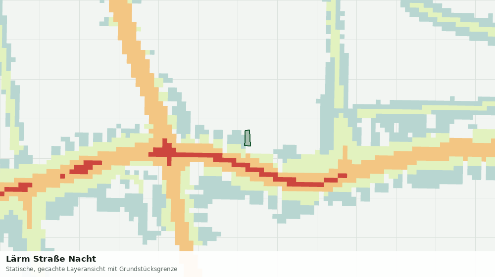 Statische Kartenansicht: Lärm Straße Nacht