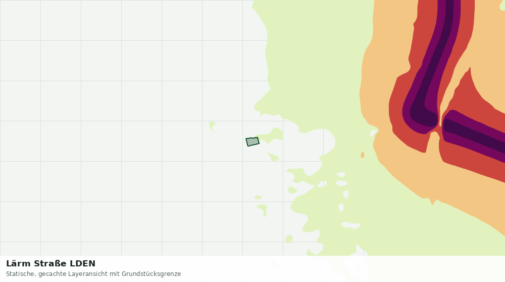 Statische Kartenansicht: Lärm Straße LDEN