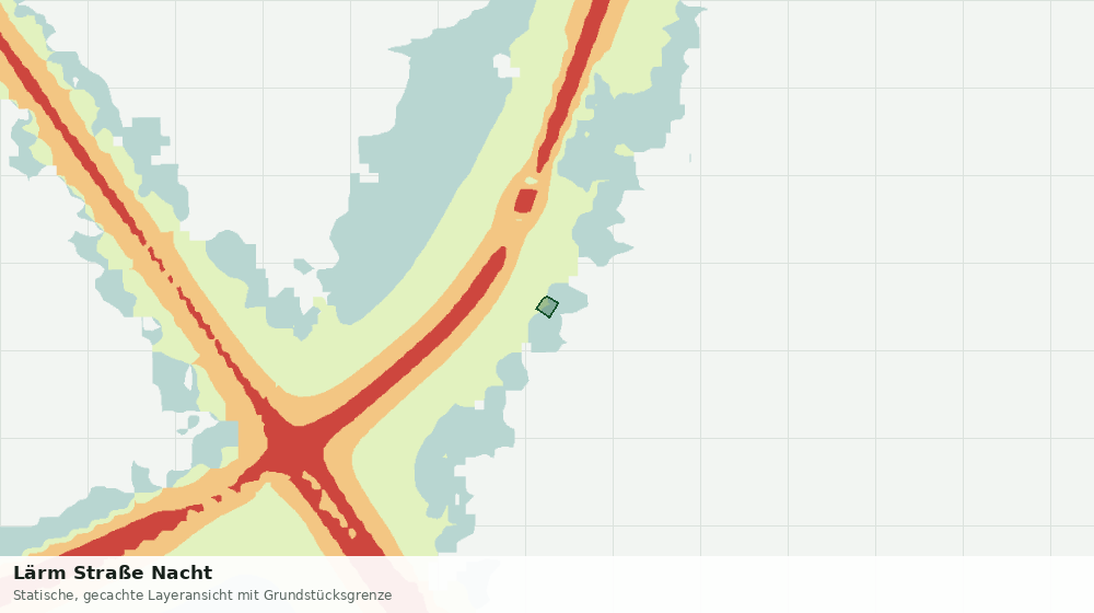 Statische Kartenansicht: Lärm Straße Nacht