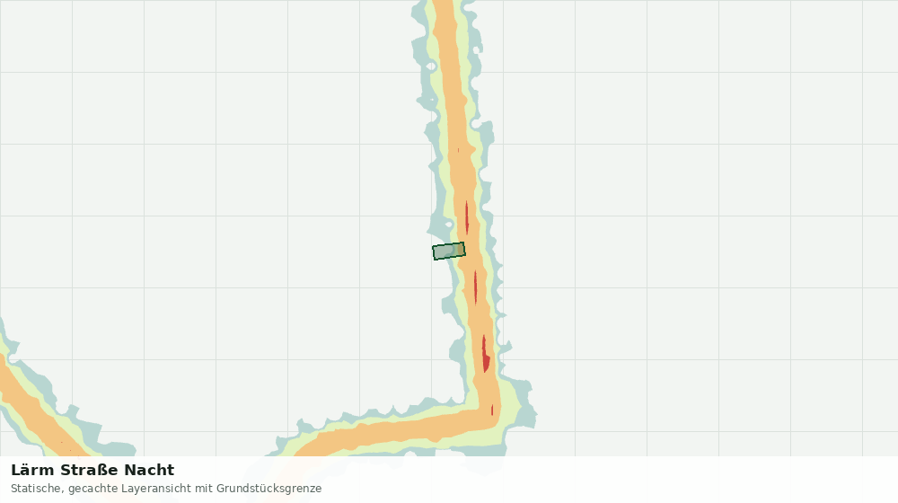 Statische Kartenansicht: Lärm Straße Nacht