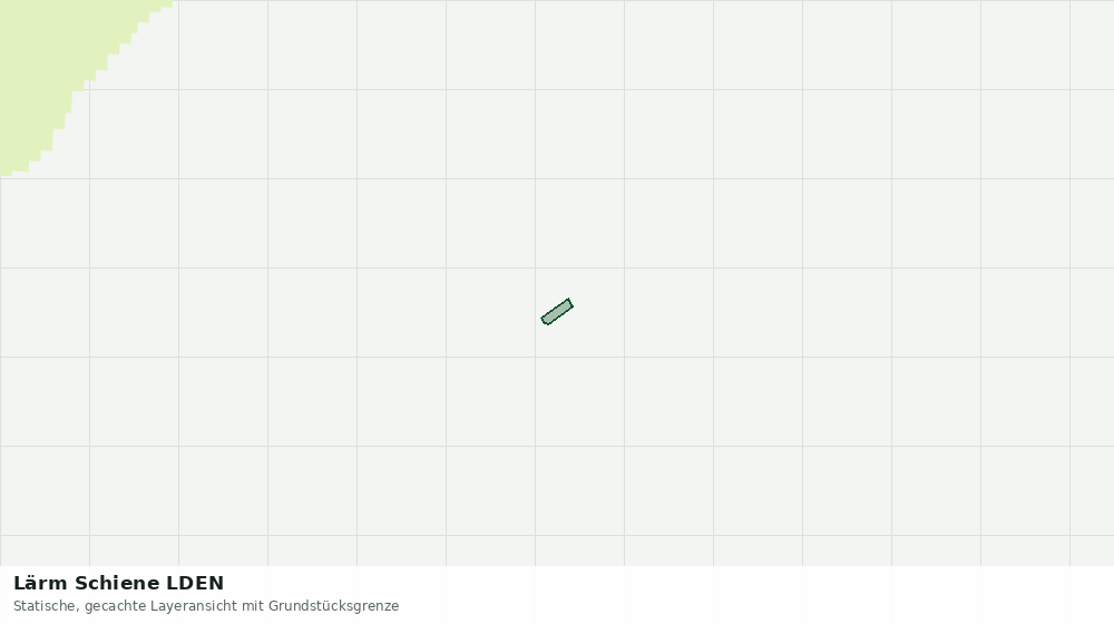 Statische Kartenansicht: Lärm Schiene LDEN