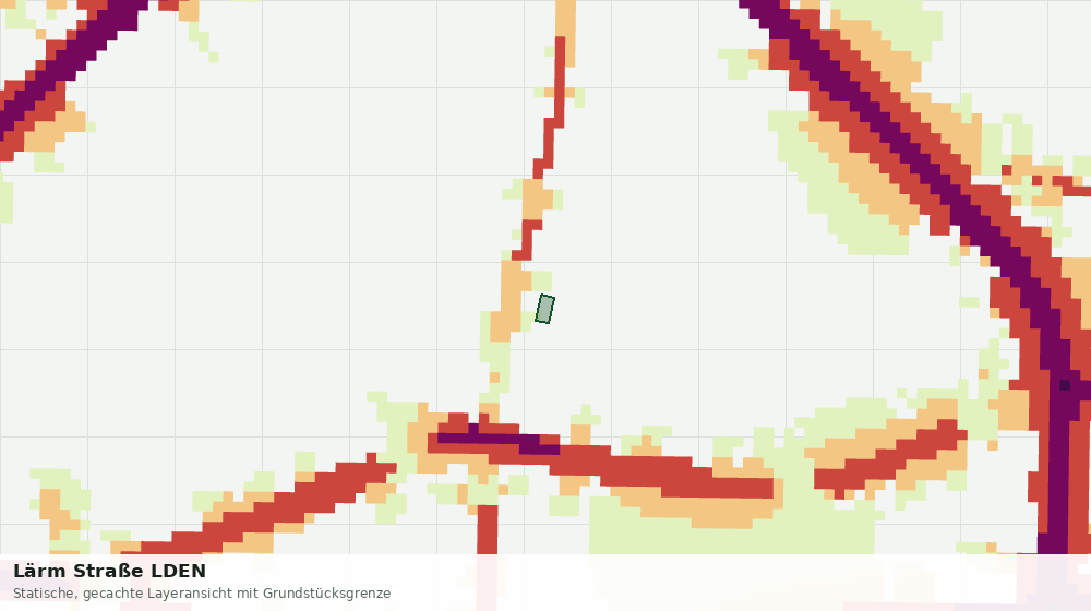 Statische Kartenansicht: Lärm Straße LDEN