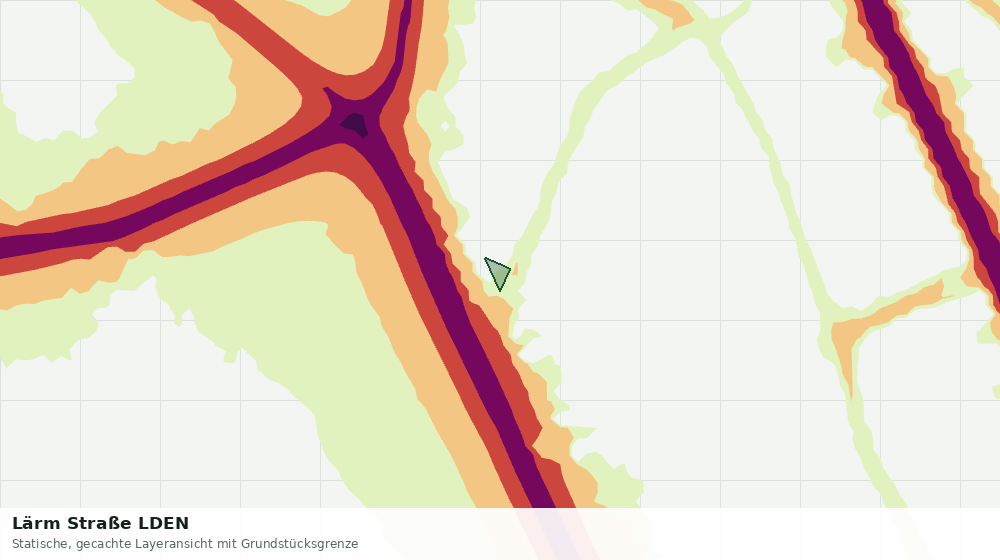 Statische Kartenansicht: Lärm Straße LDEN