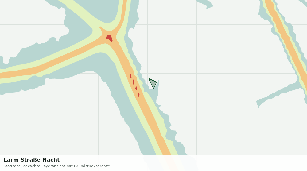 Statische Kartenansicht: Lärm Straße Nacht