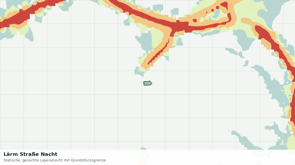Statische Kartenansicht: Lärm Straße Nacht
