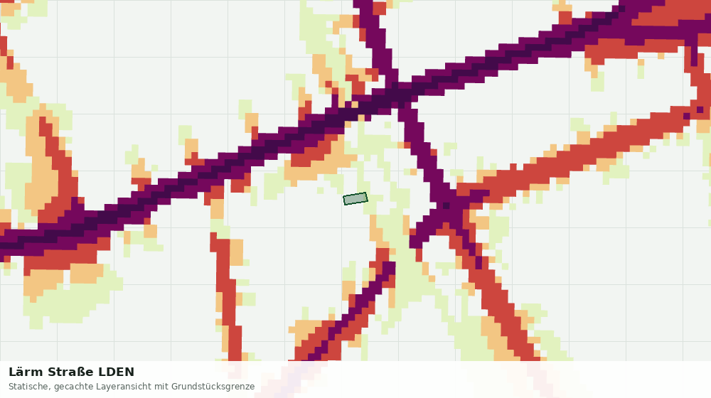 Statische Kartenansicht: Lärm Straße LDEN
