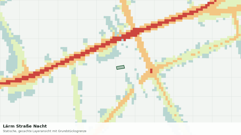 Statische Kartenansicht: Lärm Straße Nacht