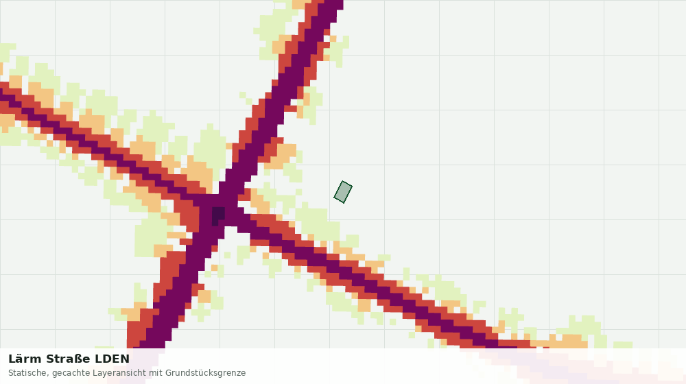 Statische Kartenansicht: Lärm Straße LDEN